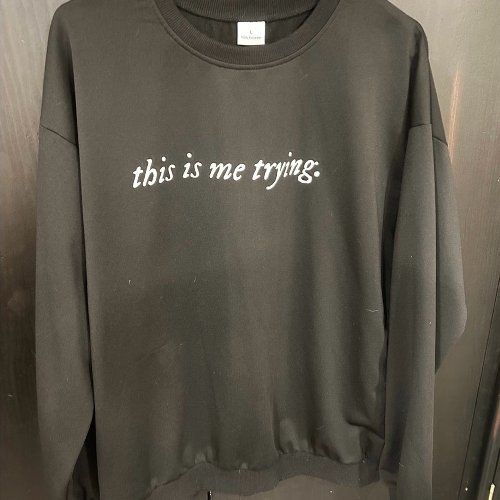 Black Crew Neck Sweater